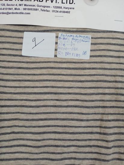 Picture of Cotton Melange Slub Striped Single Jersey