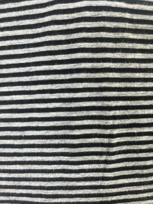 Picture of ARDEE SINGLE JERSEY STRIPED 30/20 COTTON SPANDEX BLACK-GREY MEKANGE.