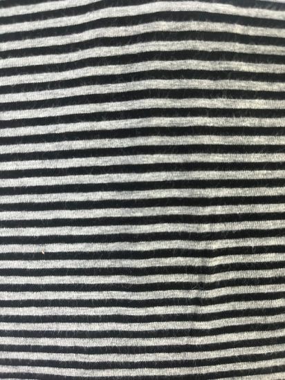 Picture of ARDEE SINGLE JERSEY STRIPED 30/20 COTTON SPANDEX BLACK-GREY MEKANGE.