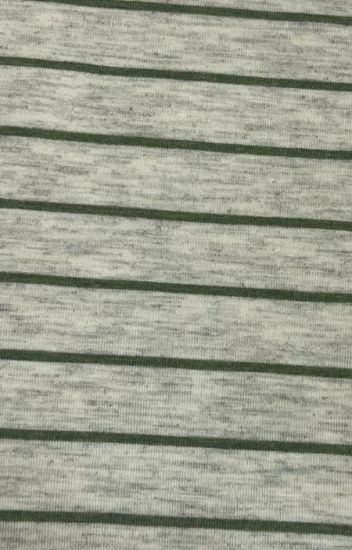 Picture of ARDEE SINGLE JERSEY STRIPE MELANGE VISCOSE SPANDEX GREEN-GREY MELANGE.