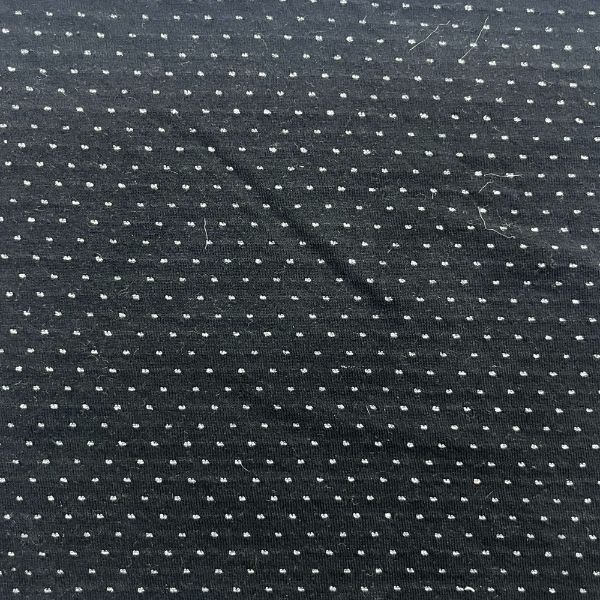 Picture of ARDEE STRIPE DOT LUREX INTERLOCK - BLACK SILVER LUREX - KNIT FABRIC