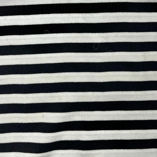 Picture of ARDEE STRIPE SPANDEX 2X2 RIB - BLACK WHITE - KNIT FABRIC