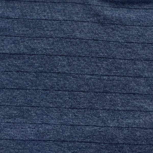Picture of FRENCH TERRY STRIPE - HEATHER BLUE - KNIT FABRIC - ARDEE213