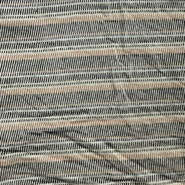Picture of ARDEE STRIPE TEXTURED MULTICOLOR JERSEY - OFFWHITE RUST BLACK NAVY - KNIT FABRIC