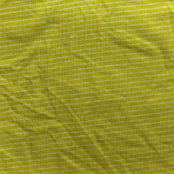 Picture of STRIPES COTTON SPANDEX JERSEY - LIME WHITE - KNIT FABRIC - ARDEE2050
