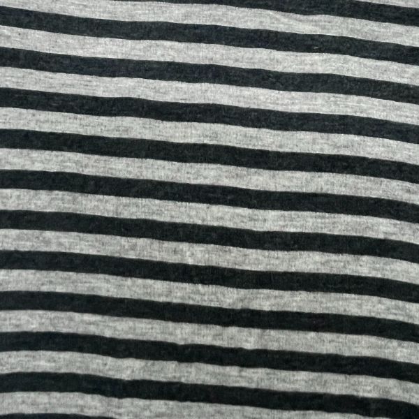 Picture of STRIPE JERSEY VISCOSE SPANDEX - HEATHER CHARCOAL LIGHT GREY - KNIT FABRIC - ARDEE1799