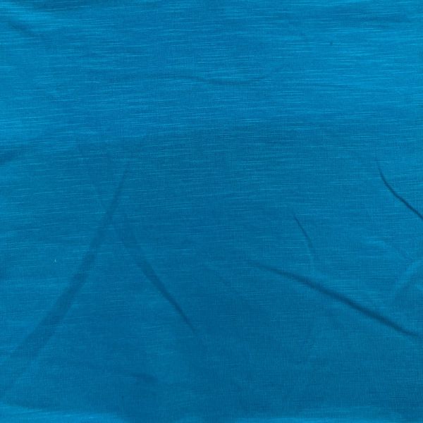 Picture of 100% COTTON SLUB SINGLE JERSEY - TURQUOISE - KNIT FABRIC - ARDEE1429