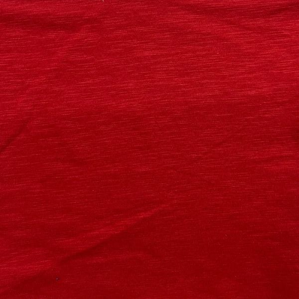 Picture of 100% COTTON SLUB SINGLE JERSEY - RED - KNIT FABRIC - ARDEE1795
