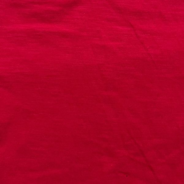 Picture of 100% COTTON SLUB SINGLE JERSEY - RED - KNIT FABRIC - ARDEE1724
