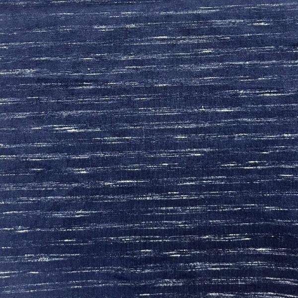 Picture of INJECTION SLUB SPANDEX JERSEY - NAVY WHITE - KNIT FABRIC - ARDEE2016