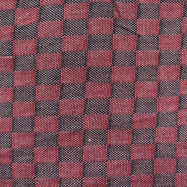 Picture of CHECK DESIGN JACQUARD JERSEY - RED NAVY WHITE - KNIT FABRIC - ARDEE2145