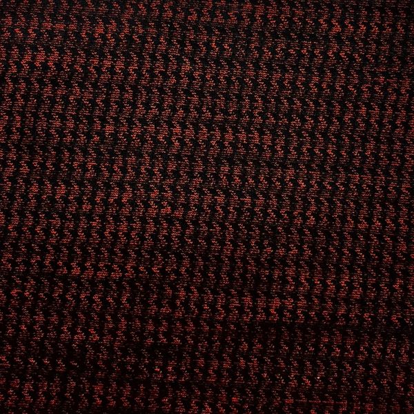 Picture of HOUNDSTOOTH SPANDEX DOUBLE JERSEY - BLACK ORANGE - KNIT FABRIC - ARDEE877