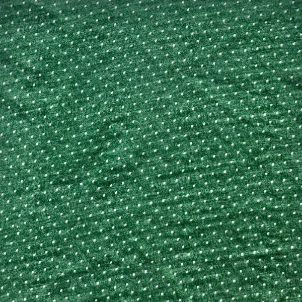 Picture of POLKA DOT JERSEY - GREEN WHITE - KNIT FABRIC - ARDEE1941