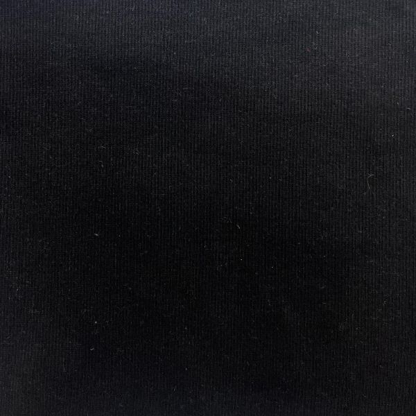 Picture of 2X1 RIB COTTON SPANDEX - BLACK - KNIT FABRIC - ARDEE2022