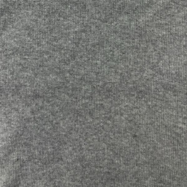 Picture of 2X1 RIB COTTON VISCOSE SPANDEX - HEATHER LIGHT GREY - KNIT FABRIC - ARDEE435