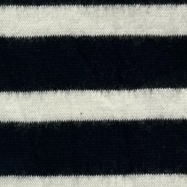 Picture of STRIPE COTTON JERSEY - BLACK WHITE - KNIT FABRIC - ARDEE1076