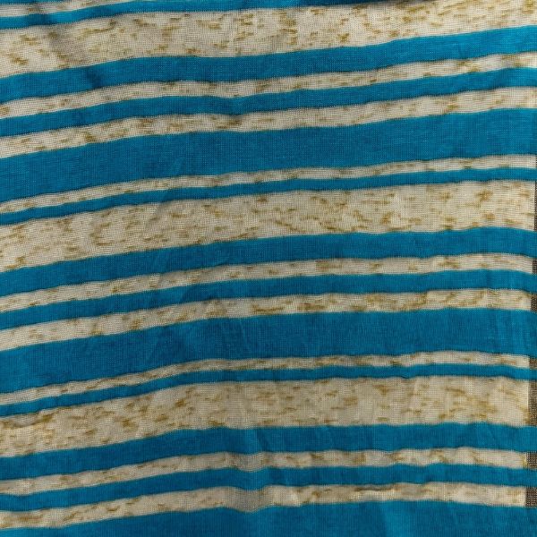 Picture of STRIPE SLUB SPANDEX JERSEY - LIGHT BEIGE TURQ - KNIT FABRIC - ARDEE1706
