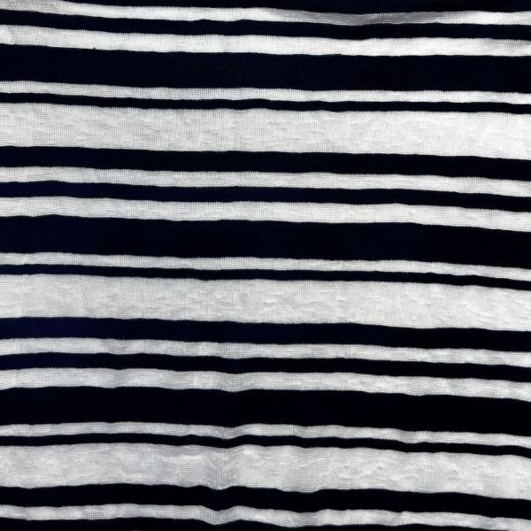 Picture of STRIPE SLUB SPANDEX JERSEY - OFF-WHITE BEIGE - KNIT FABRIC - ARDEE1711