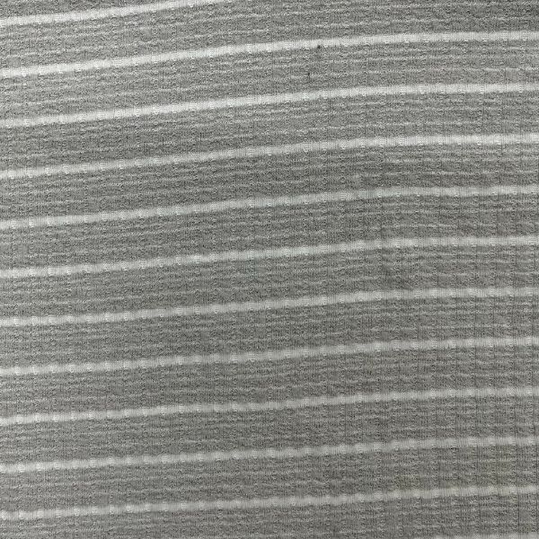 Picture of STRIPE SLUB DROP NEEDLE SPANDEX RIB - OATMEAL WHITE - KNIT FABRIC - ARDEE1717