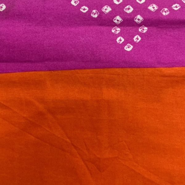 Picture of 100% COTTON SINGLE JERSRY - PANEL PRINT PINK ORANGE - KNIT FABRIC - ARDEE1223